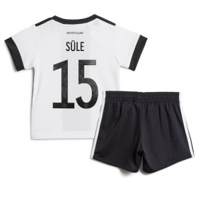 Baby Fußballbekleidung Deutschland Niklas Sule #15 Heimtrikot WM 2022 Kurzarm (+ kurze hosen)